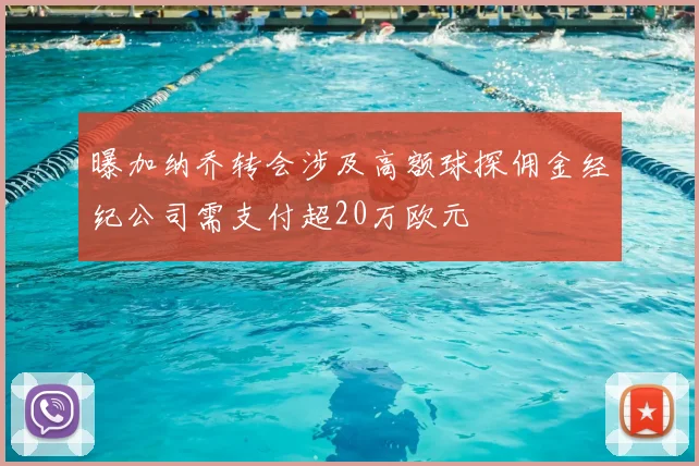 曝加纳乔转会涉及高额球探佣金经纪公司需支付超20万欧元