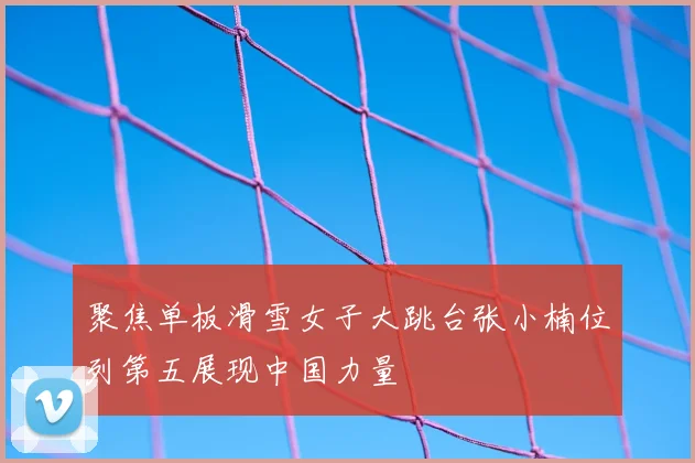 聚焦单板滑雪女子大跳台张小楠位列第五展现中国力量